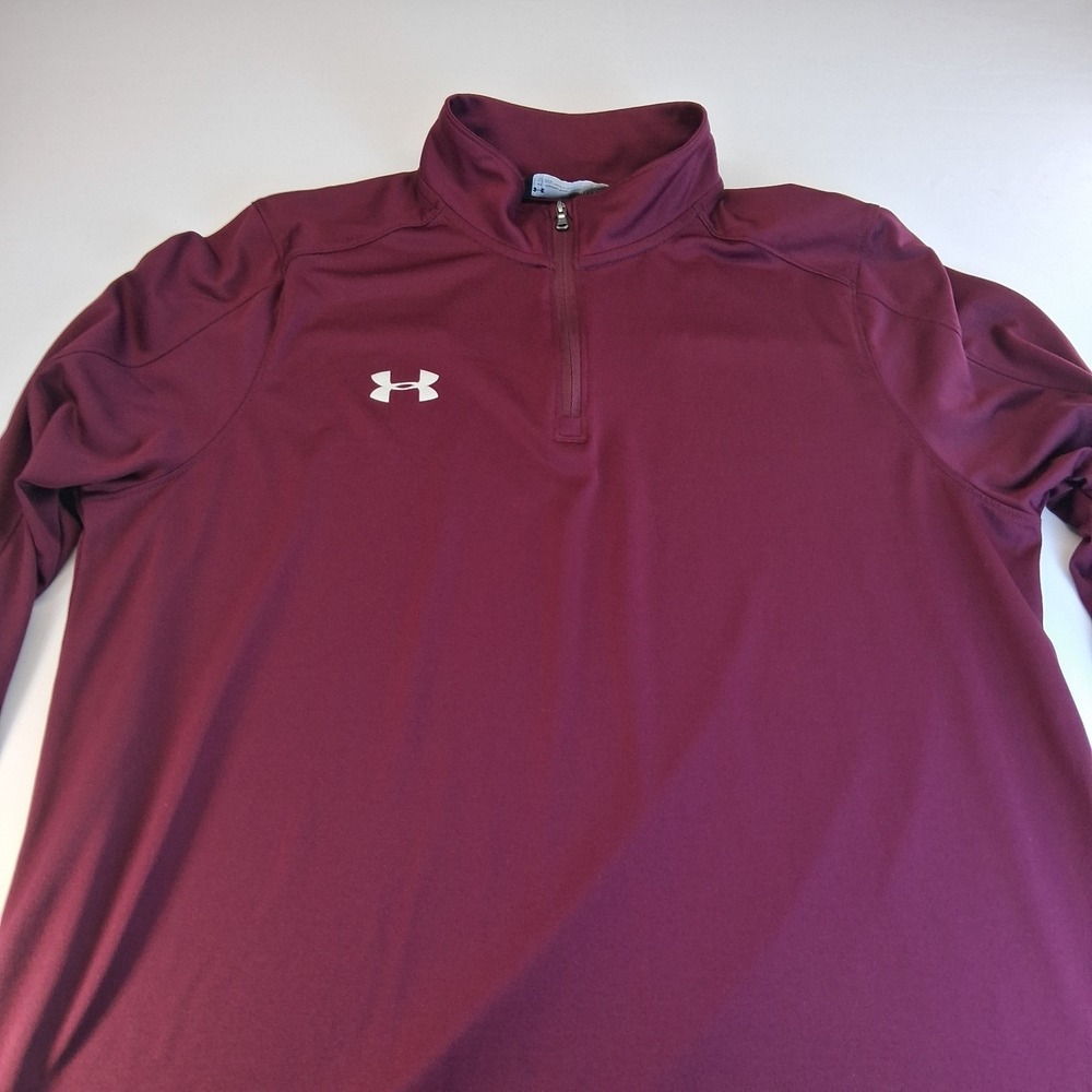 Under Armour Women's Burgundy Half Zip Pullover Size Large